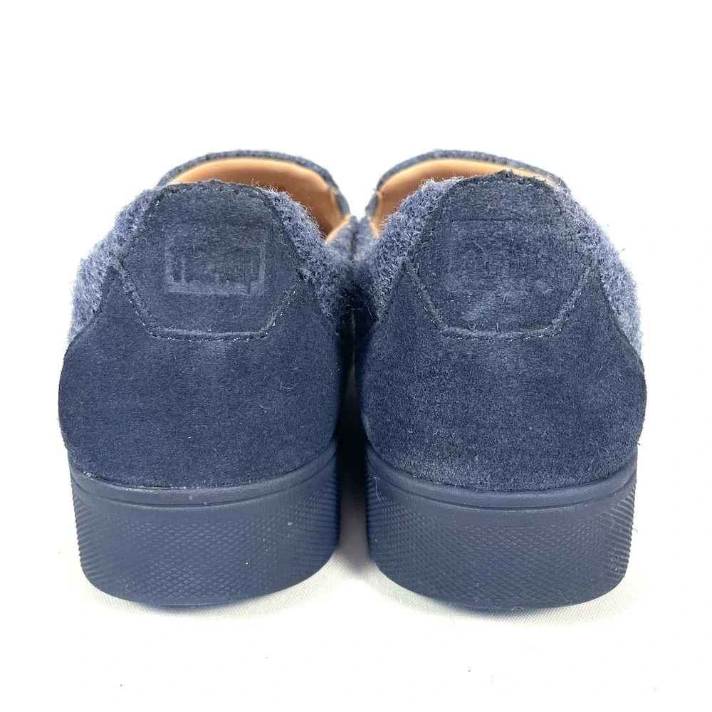 FitFlop Rally Merino Wool Slip On Sneakers Navy Women's Size‎ 8 Comfort Shoes